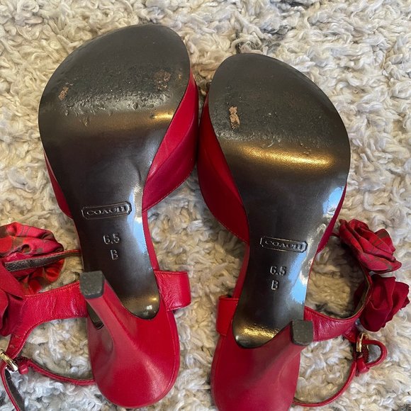 Coach Red Platforms - Picture 5 of 6